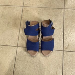 Dansko denim blue sandals size 39 (US 9)